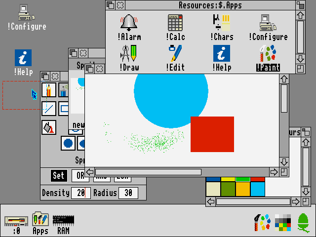 Screenshot of RISC OS